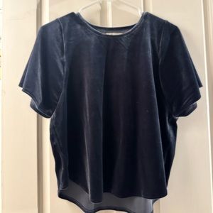 Madewell velvet top